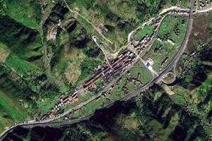 石塘乡卫星地图-四川省达州市万源市古东关街道、村地图浏览