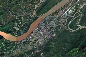 琅勃拉邦市衛星地圖-寮國琅勃拉邦市中文版地圖瀏覽-琅勃拉邦旅遊地圖