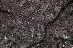 利摩日市卫星地图-法国利摩日市中文版地图浏览-利摩日旅游地图