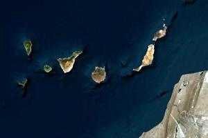 加那利群岛卫星地图-西班牙加那利群岛中文版地图浏览-加那利群岛旅游地图
