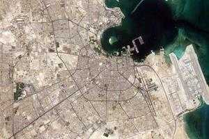 多哈市(首都)卫星地图-卡塔尔多哈市(首都)中文版地图浏览-多哈旅游地图