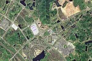 青竹湖镇卫星地图-湖南省长沙市开福区浏阳河街道、村地图浏览