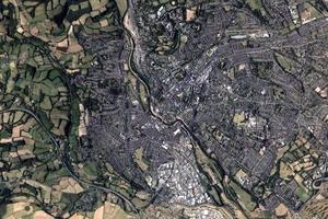 埃克塞特市卫星地图-英国英格兰埃克塞特市中文版地图浏览-埃克塞特旅游地图