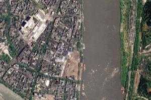 上河街衛星地圖-四川省樂山市市中區大佛街道地圖瀏覽