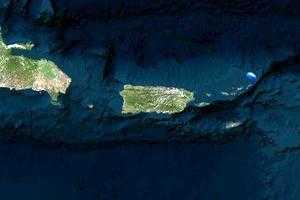 波多黎各衛星地圖-波多黎各各城市中文版地圖瀏覽-波多黎各旅遊地圖