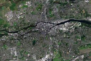 科克市衛星地圖-愛爾蘭科克市中文版地圖瀏覽-科克旅遊地圖