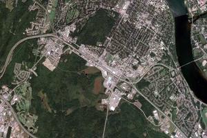弗雷德里克頓市衛星地圖-加拿大弗雷德里克頓市中文版地圖瀏覽-弗雷德里克頓旅遊地圖