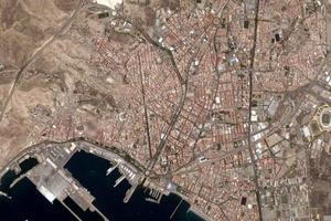 阿尔梅里亚市卫星地图-西班牙阿尔梅里亚市中文版地图浏览-阿尔梅里亚旅游地图
