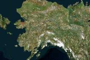 美国阿拉斯加旅游地图_美国阿拉斯加卫星地图_美国阿拉斯加景区地图