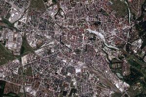 弗羅茨瓦夫市衛星地圖-波蘭弗羅茨瓦夫市中文版地圖瀏覽-弗羅茨瓦夫旅遊地圖