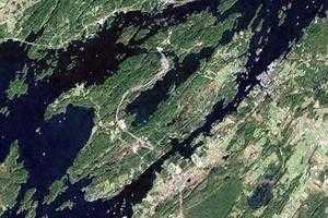 加拿大千岛湖旅游地图_加拿大千岛湖卫星地图_加拿大千岛湖景区地图