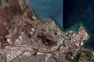 汤斯维尔市卫星地图-澳大利亚悉尼市墨尔本市昆士兰州汤斯维尔市中文版地图浏览-汤斯维尔旅游地图