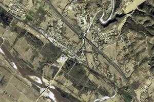 上鹽灣鎮衛星地圖-陝西省榆林市榆陽區長城路街道、村地圖瀏覽