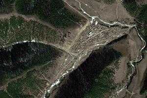 下罗柯马乡卫星地图-四川省甘孜藏族自治州炉霍县虾拉沱镇、村地图浏览
