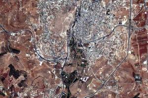 傑拉什市衛星地圖-約旦傑拉什市中文版地圖瀏覽-傑拉什旅遊地圖