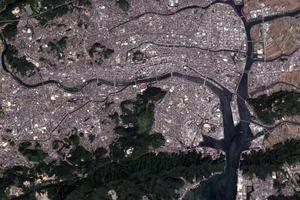 高知縣衛星地圖-日本高知縣中文版地圖瀏覽-高知旅遊地圖