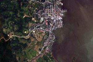 南大西洋自治区(布卢菲尔兹市)卫星地图-尼加拉瓜南大西洋自治区(布卢菲尔兹市)中文版地图浏览-南大西洋旅游地图