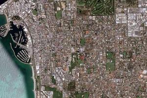 弗里曼特尔市卫星地图-澳大利亚悉尼市墨尔本市西澳大利亚州弗里曼特尔市中文版地图浏览-弗里曼特尔旅游地图