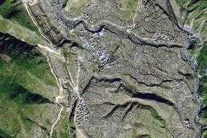 亚日贡乡卫星地图-四川省甘孜藏族自治州巴塘县亚日贡乡、村地图浏览