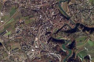 弗里堡市卫星地图-瑞士弗里堡市中文版地图浏览-弗里堡旅游地图