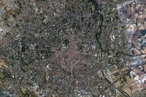 蒙彼利埃市衛星地圖-法國蒙彼利埃市中文版地圖瀏覽-蒙彼利埃旅遊地圖