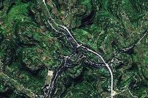 大桥镇卫星地图-四川省南充市南部县满福街道、村地图浏览