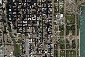 芝加哥旅游地图_芝加哥卫星地图_芝加哥景区地图