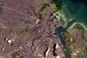 達累斯薩拉姆市衛星地圖-坦尚尼亞達累斯薩拉姆市中文版地圖瀏覽-達累斯薩拉姆旅遊地圖