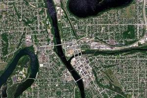 欧克雷尔市卫星地图-美国威斯康星州欧克雷尔市中文版地图浏览-欧克雷尔旅游地图