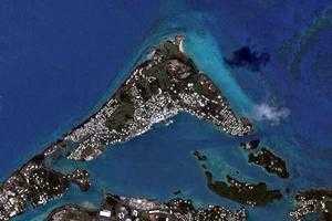 圣乔治镇卫星地图-百慕大群岛(英)圣乔治镇中文版地图浏览-圣乔治旅游地图
