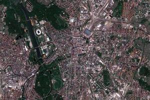 莱比锡市卫星地图-德国莱比锡市中文版地图浏览-莱比锡旅游地图