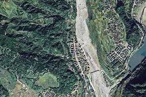 龙门山镇卫星地图-四川省成都市彭州市餮艚值、村地图浏览