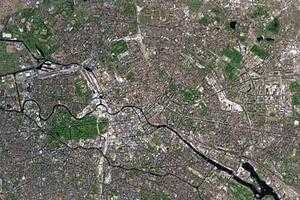 柏林市(首都)衛星地圖-德國柏林市(首都)中文版地圖瀏覽-柏林旅遊地圖