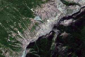 恶古乡卫星地图-四川省甘孜藏族自治州雅江县恶古乡、村地图浏览