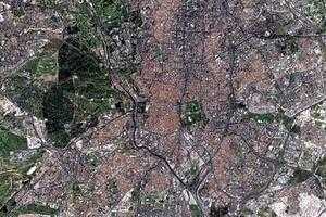 馬德里市(首都)衛星地圖-西班牙馬德里市(首都)中文版地圖瀏覽-馬德里旅遊地圖