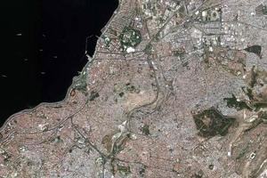 伊茲密爾市衛星地圖-土耳其伊茲密爾市中文版地圖瀏覽-伊茲密爾旅遊地圖