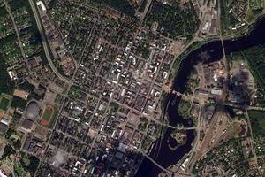 约恩苏市卫星地图-芬兰约恩苏市中文版地图浏览-约恩苏旅游地图