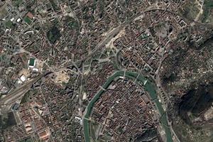 贝桑松市卫星地图-法国贝桑松市中文版地图浏览-贝桑松旅游地图