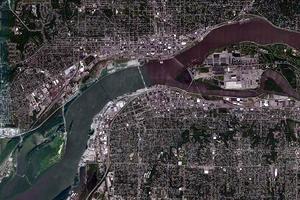 罗克艾兰市卫星地图-美国伊利诺斯州罗克艾兰市中文版地图浏览-罗克艾兰旅游地图