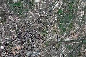 伯明翰市卫星地图-英国英格兰伯明翰市中文版地图浏览-伯明翰旅游地图