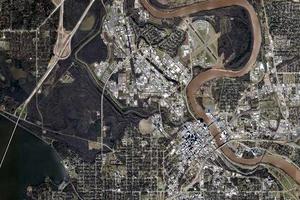 什里夫波特衛星地圖-美國路易斯安那州什里夫波特中文版地圖瀏覽-什里夫波特旅遊地圖