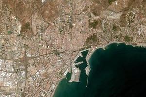 马拉加市卫星地图-西班牙马拉加市中文版地图浏览-马拉加旅游地图