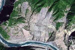 普巴绒乡卫星地图-四川省甘孜藏族自治州雅江县普巴绒乡、村地图浏览