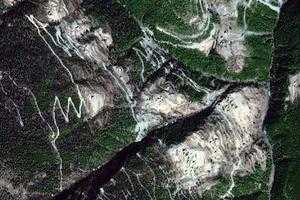 木绒乡卫星地图-四川省甘孜藏族自治州雅江县木绒乡、村地图浏览