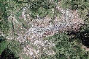 薩拉熱窩市(首都)衛星地圖-波黑薩拉熱窩市(首都)中文版地圖瀏覽-薩拉熱窩旅遊地圖