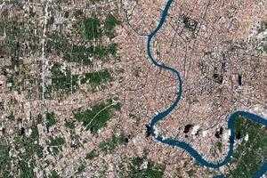 曼谷市(首都)衛星地圖-泰國曼谷市(首都)中文版地圖瀏覽-曼谷旅遊地圖