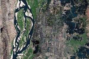 曼德勒市卫星地图-缅甸曼德勒市中文版地图浏览-曼德勒旅游地图