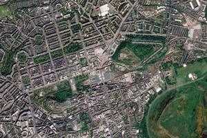 愛丁堡市衛星地圖-英國蘇格蘭愛丁堡市中文版地圖瀏覽-愛丁堡旅遊地圖