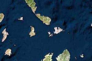 希腊爱琴海圣托里尼旅游地图