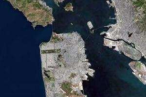 旧金山卫星地图